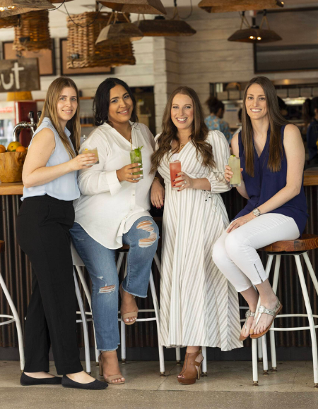 our content creation agency team - valerie, mia, haley, and marla
